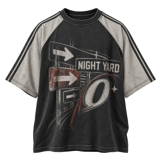 Exit Zero Raglan Graphic Tee by Night Yard on transparent background
