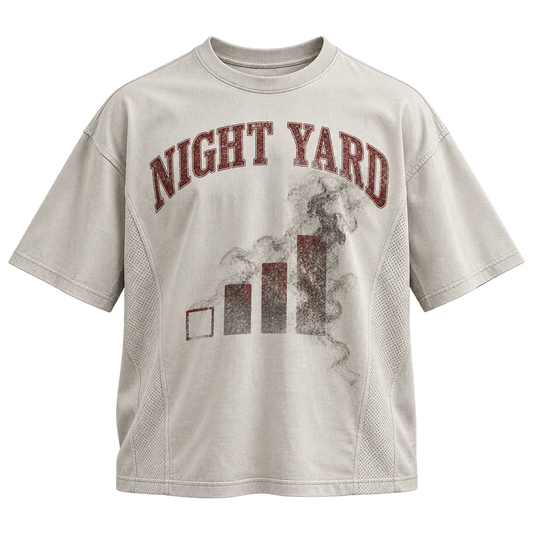 No Service Mesh Panel Tee by Night Yard on transparent background