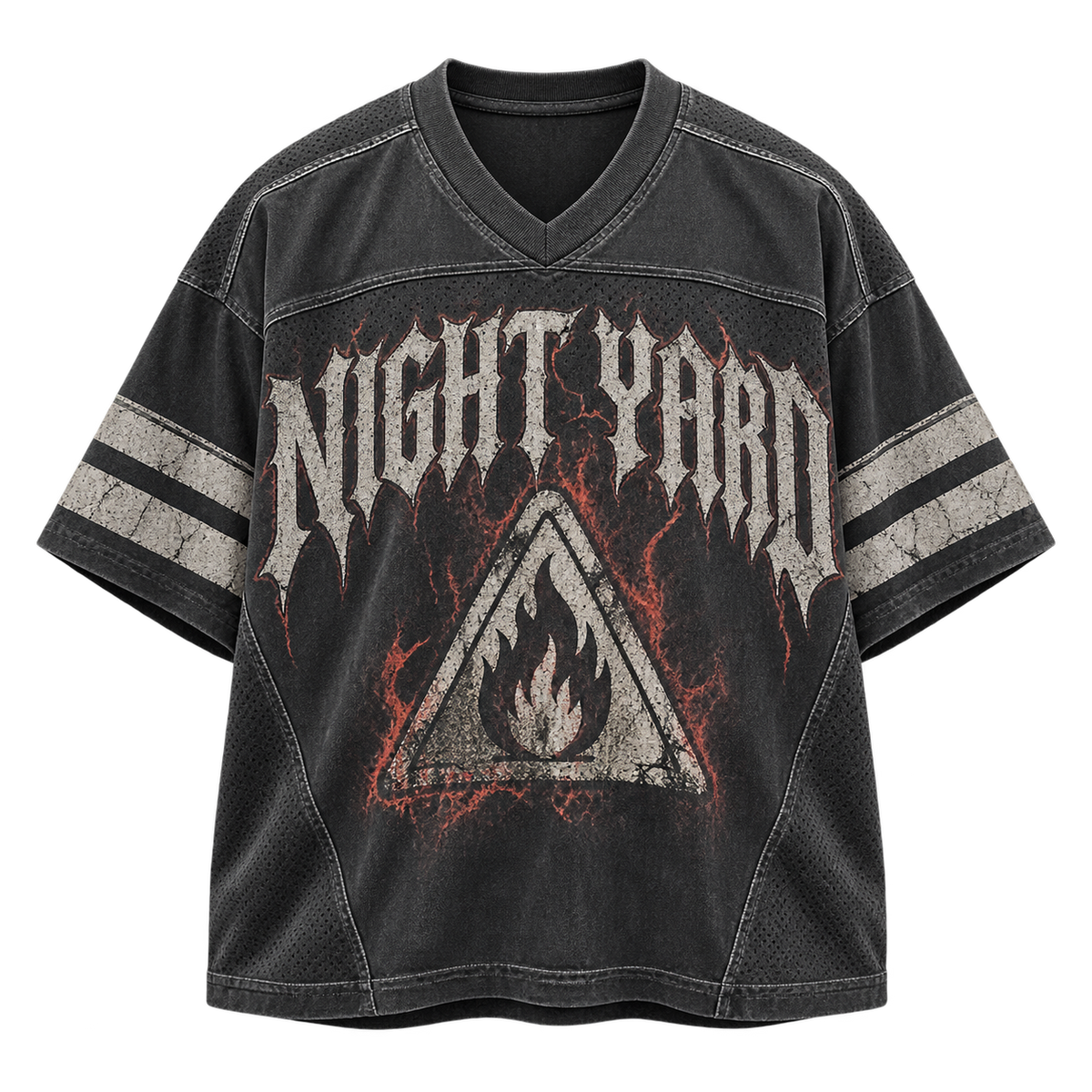 Burn Notice Football Graphic Tee by Night Yard on transparent background