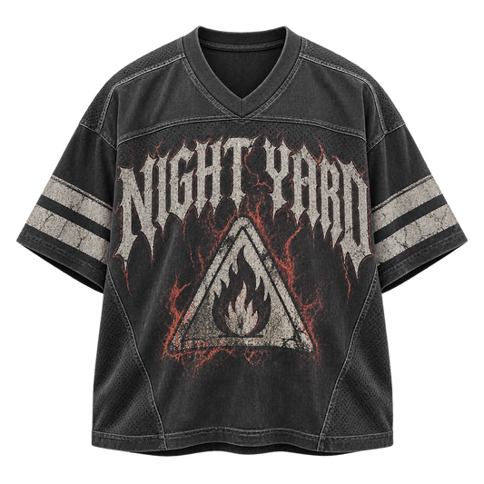Burn Notice Football Graphic Tee by Night Yard on transparent background