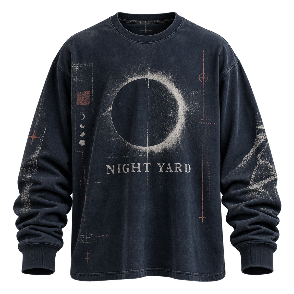 Shadow Dept Long Sleeve Graphic Tee by Night Yard on transparent background