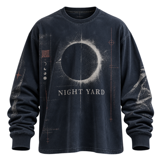 Shadow Dept Long Sleeve Graphic Tee by Night Yard on transparent background