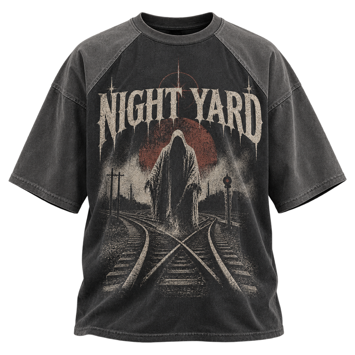 Yard Spirit Raglan Graphic Tee by Night Yard on transparent background