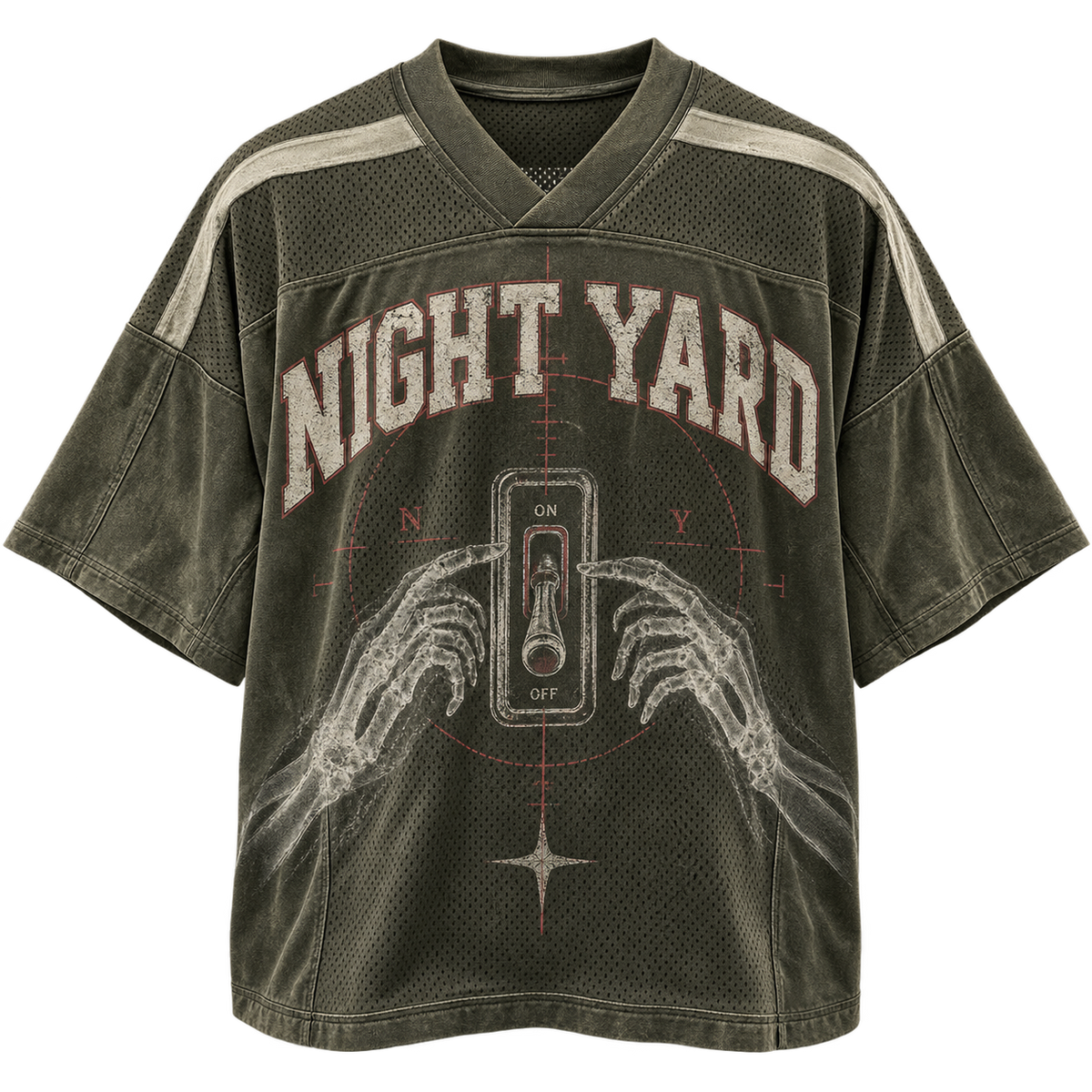 Switch Ghost Football Graphic Tee by Night Yard on transparent background