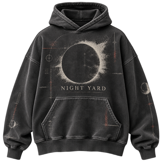 Shadow Dept Oversized Pullover Hoodie by Night Yard on transparent background