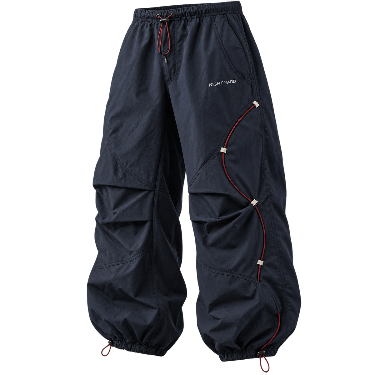 Midnight Orbit Cord Parachute Pant by Night Yard on transparent background