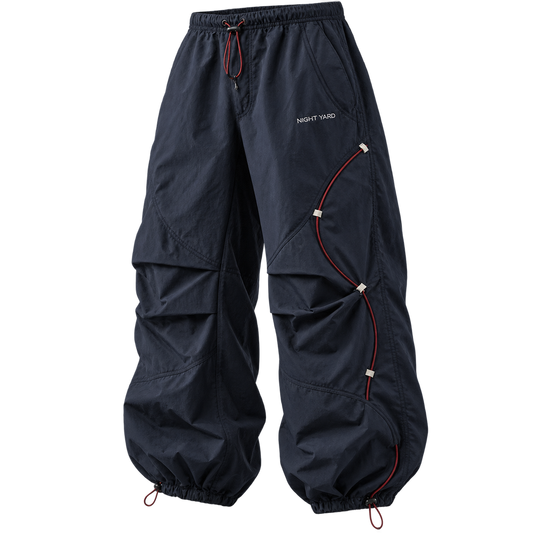 Midnight Orbit Cord Parachute Pant by Night Yard on transparent background