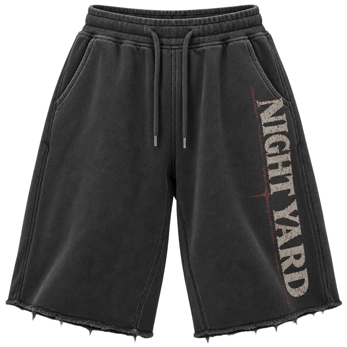 Track Type Heavyweight Sweat Short by Night Yard on transparent background