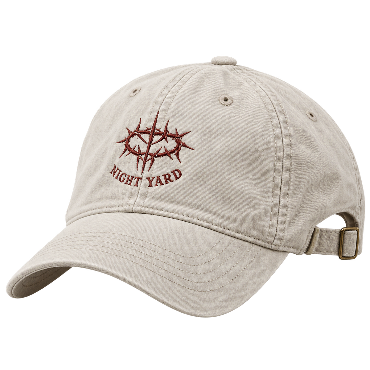 Thorn Crest Washed Dad Cap by Night Yard on transparent background