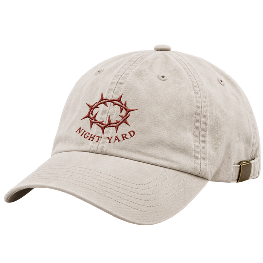 Field Thorn Crest Washed Dad Cap by Night Yard on transparent background