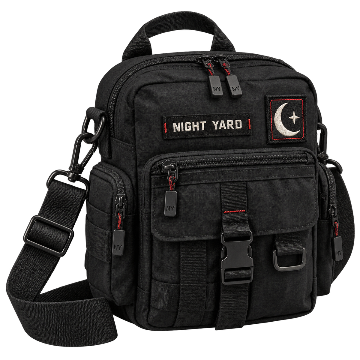 Blacksite Crossbody Utility Bag by Night Yard on transparent background