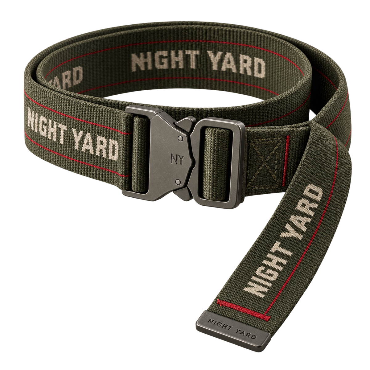 Redline Webbing Belt by Night Yard on transparent background