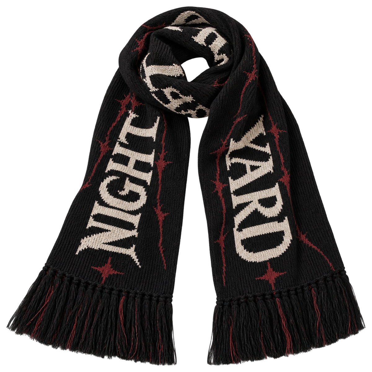 Nocturne Knit Scarf by Night Yard on transparent background